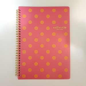 Brand new Pink orange gold spiral notebook